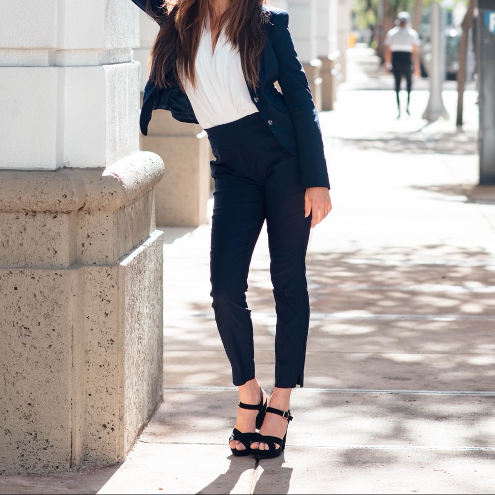 New York & Company Pull-On Slim-Leg Pant-High Rise